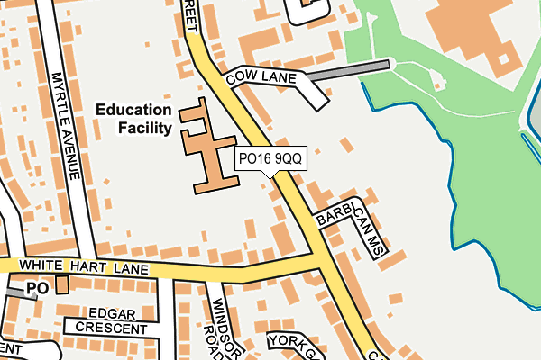 PO16 9QQ map - OS OpenMap – Local (Ordnance Survey) PO16 9QQ map - OS OpenMap – Local (Ordnance Survey)