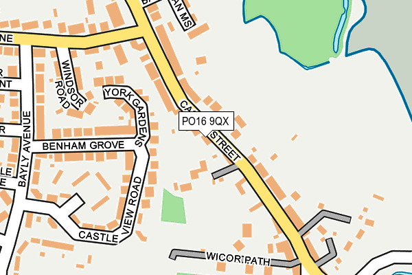 PO16 9QX map - OS OpenMap – Local (Ordnance Survey) PO16 9QX map - OS OpenMap – Local (Ordnance Survey)