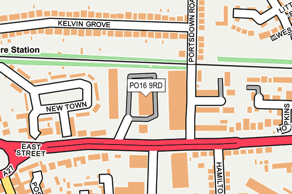 PO16 9RD map - OS OpenMap – Local (Ordnance Survey) PO16 9RD map - OS OpenMap – Local (Ordnance Survey)