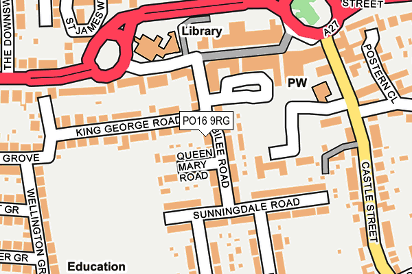 PO16 9RG map - OS OpenMap – Local (Ordnance Survey) PO16 9RG map - OS OpenMap – Local (Ordnance Survey)