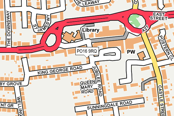 PO16 9RQ map - OS OpenMap – Local (Ordnance Survey) PO16 9RQ map - OS OpenMap – Local (Ordnance Survey)