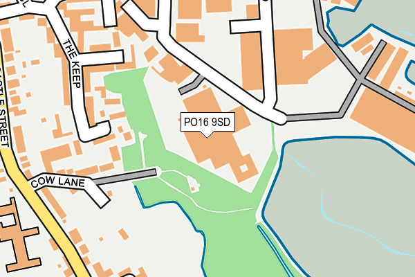 PO16 9SD map - OS OpenMap – Local (Ordnance Survey) PO16 9SD map - OS OpenMap – Local (Ordnance Survey)