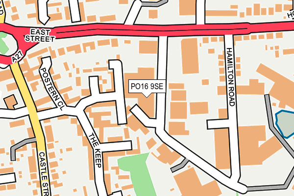 PO16 9SE map - OS OpenMap – Local (Ordnance Survey) PO16 9SE map - OS OpenMap – Local (Ordnance Survey)