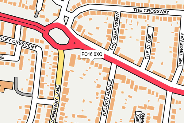 PO16 9XQ map - OS OpenMap – Local (Ordnance Survey) PO16 9XQ map - OS OpenMap – Local (Ordnance Survey)