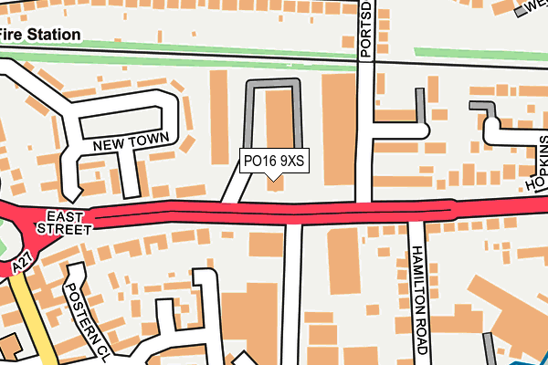 PO16 9XS map - OS OpenMap – Local (Ordnance Survey) PO16 9XS map - OS OpenMap – Local (Ordnance Survey)