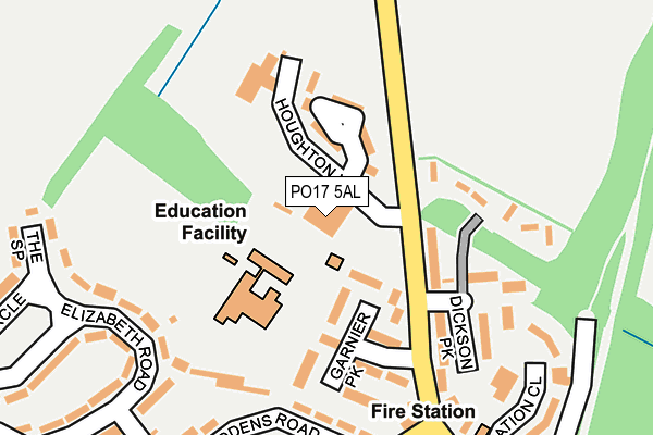 PO17 5AL map - OS OpenMap – Local (Ordnance Survey) PO17 5AL map - OS OpenMap – Local (Ordnance Survey)