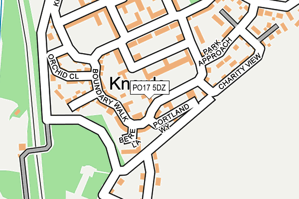 PO17 5DZ map - OS OpenMap – Local (Ordnance Survey) PO17 5DZ map - OS OpenMap – Local (Ordnance Survey)