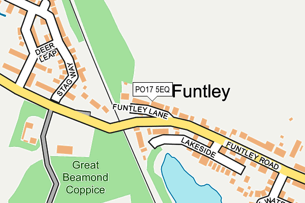PO17 5EQ map - OS OpenMap – Local (Ordnance Survey) PO17 5EQ map - OS OpenMap – Local (Ordnance Survey)
