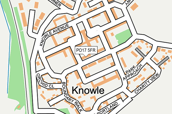 PO17 5FR map - OS OpenMap – Local (Ordnance Survey) PO17 5FR map - OS OpenMap – Local (Ordnance Survey)