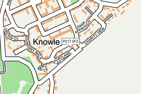 PO17 5FZ map - OS OpenMap – Local (Ordnance Survey) PO17 5FZ map - OS OpenMap – Local (Ordnance Survey)