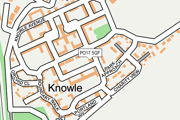 PO17 5GF map - OS OpenMap – Local (Ordnance Survey) PO17 5GF map - OS OpenMap – Local (Ordnance Survey)