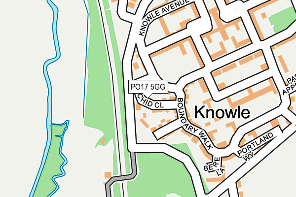 PO17 5GG map - OS OpenMap – Local (Ordnance Survey) PO17 5GG map - OS OpenMap – Local (Ordnance Survey)