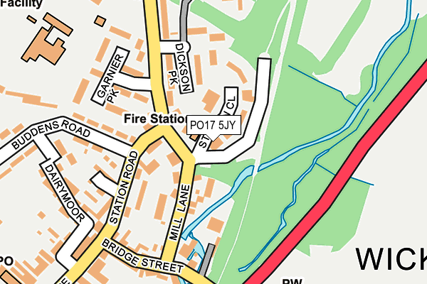PO17 5JY map - OS OpenMap – Local (Ordnance Survey) PO17 5JY map - OS OpenMap – Local (Ordnance Survey)