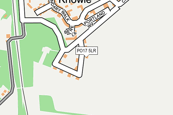 PO17 5LR map - OS OpenMap – Local (Ordnance Survey)