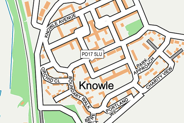 PO17 5LU map - OS OpenMap – Local (Ordnance Survey) PO17 5LU map - OS OpenMap – Local (Ordnance Survey)