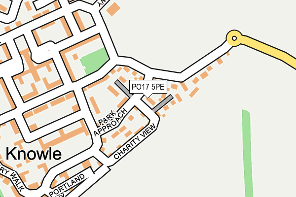 PO17 5PE map - OS OpenMap – Local (Ordnance Survey) PO17 5PE map - OS OpenMap – Local (Ordnance Survey)