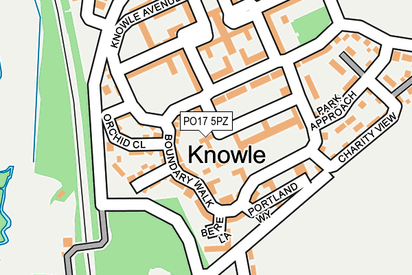 PO17 5PZ map - OS OpenMap – Local (Ordnance Survey) PO17 5PZ map - OS OpenMap – Local (Ordnance Survey)