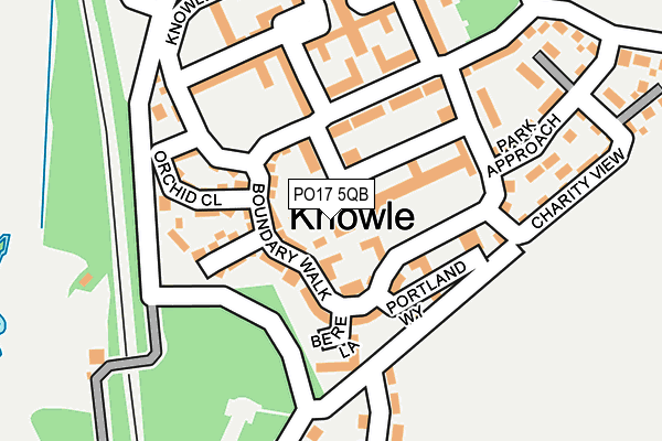 PO17 5QB map - OS OpenMap – Local (Ordnance Survey) PO17 5QB map - OS OpenMap – Local (Ordnance Survey)