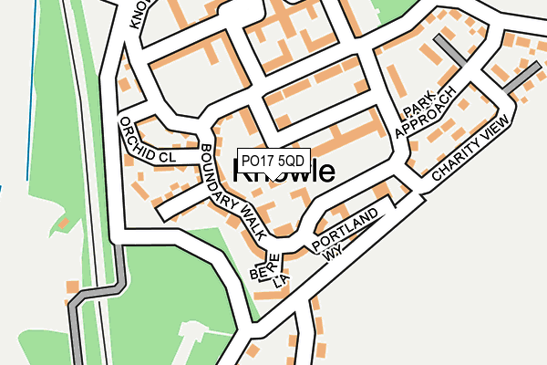 PO17 5QD map - OS OpenMap – Local (Ordnance Survey) PO17 5QD map - OS OpenMap – Local (Ordnance Survey)