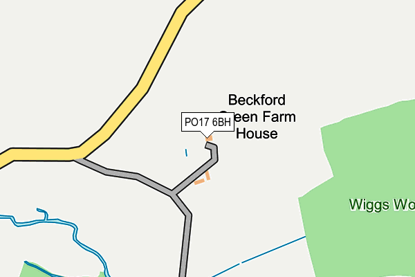 PO17 6BH map - OS OpenMap – Local (Ordnance Survey) PO17 6BH map - OS OpenMap – Local (Ordnance Survey)