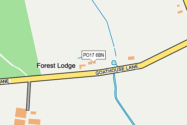 PO17 6BN map - OS OpenMap – Local (Ordnance Survey) PO17 6BN map - OS OpenMap – Local (Ordnance Survey)