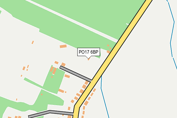 PO17 6BP map - OS OpenMap – Local (Ordnance Survey)