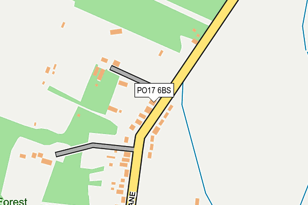 PO17 6BS map - OS OpenMap – Local (Ordnance Survey) PO17 6BS map - OS OpenMap – Local (Ordnance Survey)