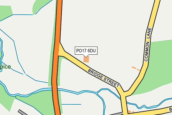 PO17 6DU map - OS OpenMap – Local (Ordnance Survey) PO17 6DU map - OS OpenMap – Local (Ordnance Survey)