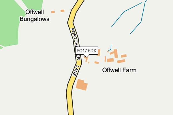 PO17 6DX map - OS OpenMap – Local (Ordnance Survey) PO17 6DX map - OS OpenMap – Local (Ordnance Survey)