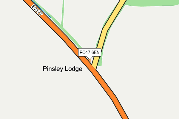 PO17 6EN map - OS OpenMap – Local (Ordnance Survey) PO17 6EN map - OS OpenMap – Local (Ordnance Survey)