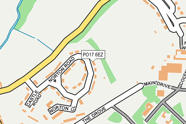 PO17 6EZ map - OS OpenMap – Local (Ordnance Survey) PO17 6EZ map - OS OpenMap – Local (Ordnance Survey)