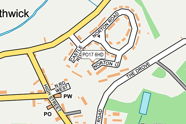 PO17 6HD map - OS OpenMap – Local (Ordnance Survey) PO17 6HD map - OS OpenMap – Local (Ordnance Survey)