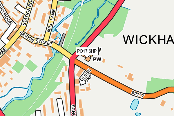 PO17 6HP map - OS OpenMap – Local (Ordnance Survey) PO17 6HP map - OS OpenMap – Local (Ordnance Survey)