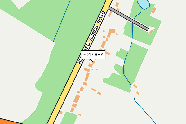 PO17 6HY map - OS OpenMap – Local (Ordnance Survey)