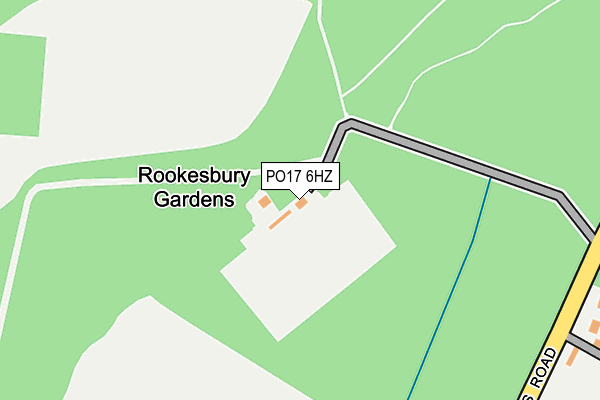 PO17 6HZ map - OS OpenMap – Local (Ordnance Survey)