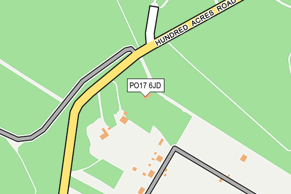 PO17 6JD map - OS OpenMap – Local (Ordnance Survey) PO17 6JD map - OS OpenMap – Local (Ordnance Survey)