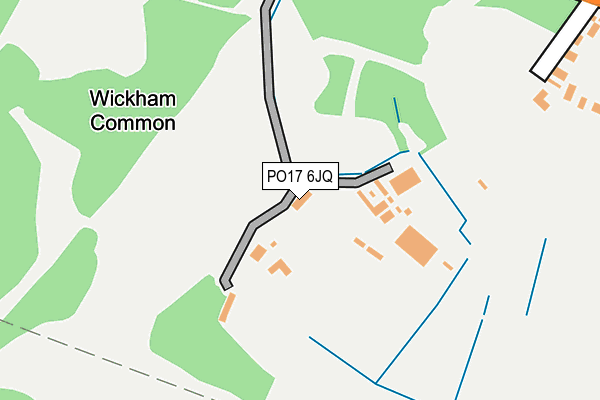 PO17 6JQ map - OS OpenMap – Local (Ordnance Survey)
