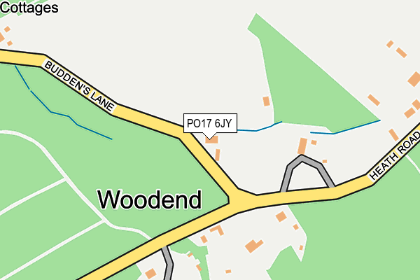 PO17 6JY map - OS OpenMap – Local (Ordnance Survey) PO17 6JY map - OS OpenMap – Local (Ordnance Survey)