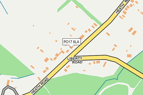 PO17 6LA map - OS OpenMap – Local (Ordnance Survey) PO17 6LA map - OS OpenMap – Local (Ordnance Survey)