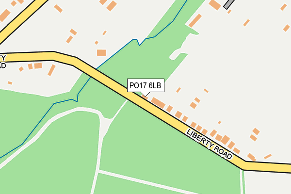 PO17 6LB map - OS OpenMap – Local (Ordnance Survey) PO17 6LB map - OS OpenMap – Local (Ordnance Survey)