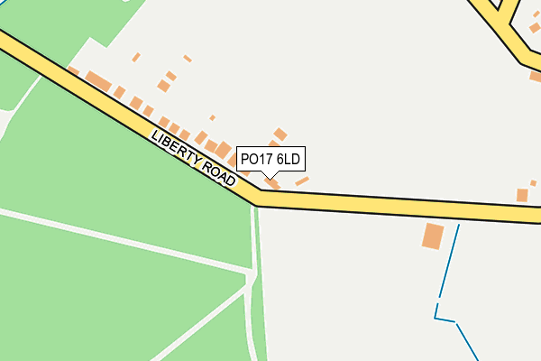 PO17 6LD map - OS OpenMap – Local (Ordnance Survey) PO17 6LD map - OS OpenMap – Local (Ordnance Survey)
