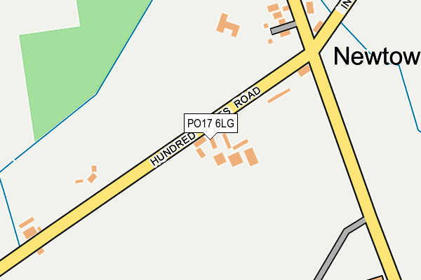 PO17 6LG map - OS OpenMap – Local (Ordnance Survey) PO17 6LG map - OS OpenMap – Local (Ordnance Survey)
