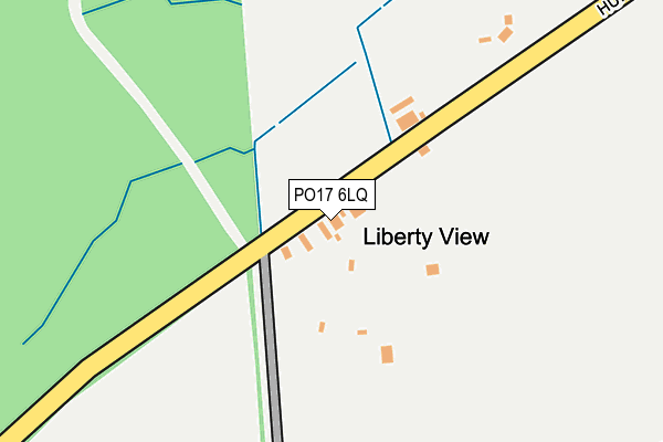 PO17 6LQ map - OS OpenMap – Local (Ordnance Survey) PO17 6LQ map - OS OpenMap – Local (Ordnance Survey)
