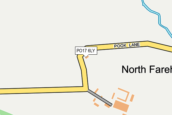 PO17 6LY map - OS OpenMap – Local (Ordnance Survey) PO17 6LY map - OS OpenMap – Local (Ordnance Survey)