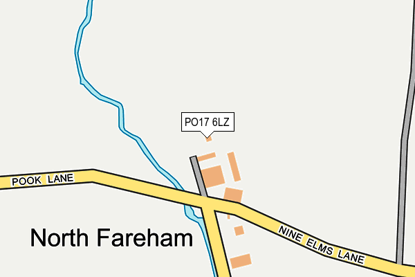 PO17 6LZ map - OS OpenMap – Local (Ordnance Survey) PO17 6LZ map - OS OpenMap – Local (Ordnance Survey)