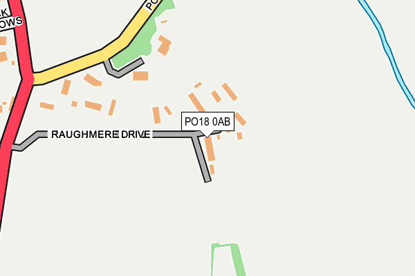 PO18 0AB map - OS OpenMap – Local (Ordnance Survey) PO18 0AB map - OS OpenMap – Local (Ordnance Survey)
