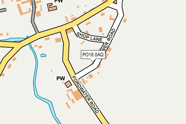 PO18 0AQ map - OS OpenMap – Local (Ordnance Survey) PO18 0AQ map - OS OpenMap – Local (Ordnance Survey)