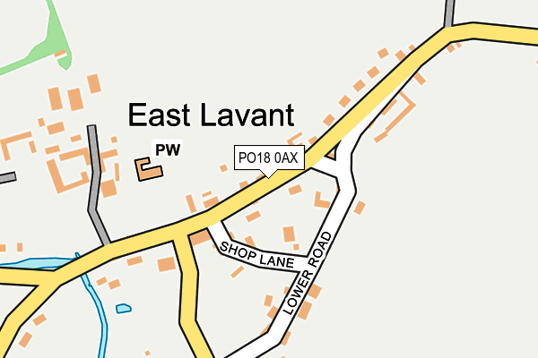PO18 0AX map - OS OpenMap – Local (Ordnance Survey) PO18 0AX map - OS OpenMap – Local (Ordnance Survey)