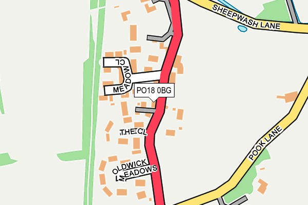 PO18 0BG map - OS OpenMap – Local (Ordnance Survey) PO18 0BG map - OS OpenMap – Local (Ordnance Survey)