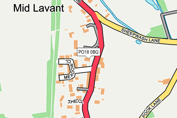 PO18 0BQ map - OS OpenMap – Local (Ordnance Survey) PO18 0BQ map - OS OpenMap – Local (Ordnance Survey)